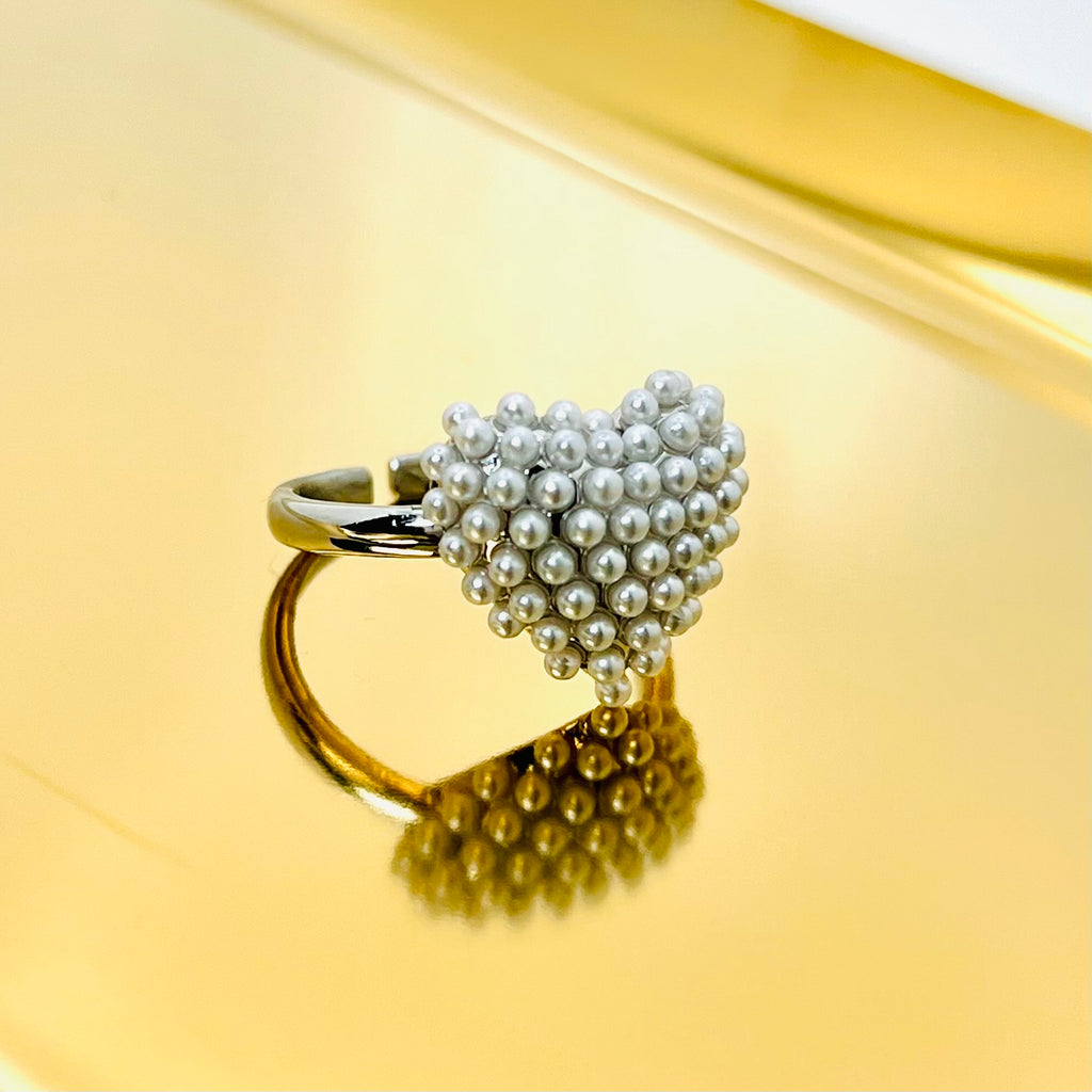Anillo Pearl Heart