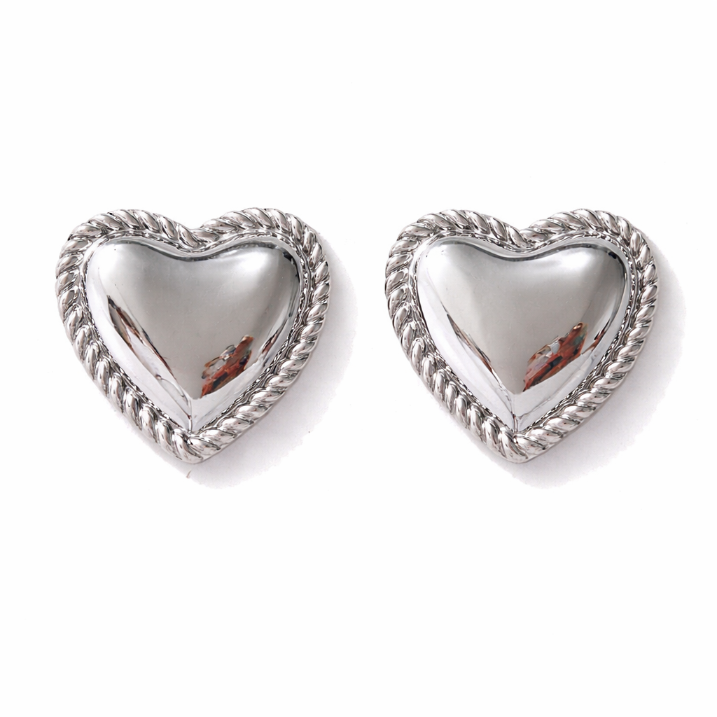 Aretes Corazón Espejo