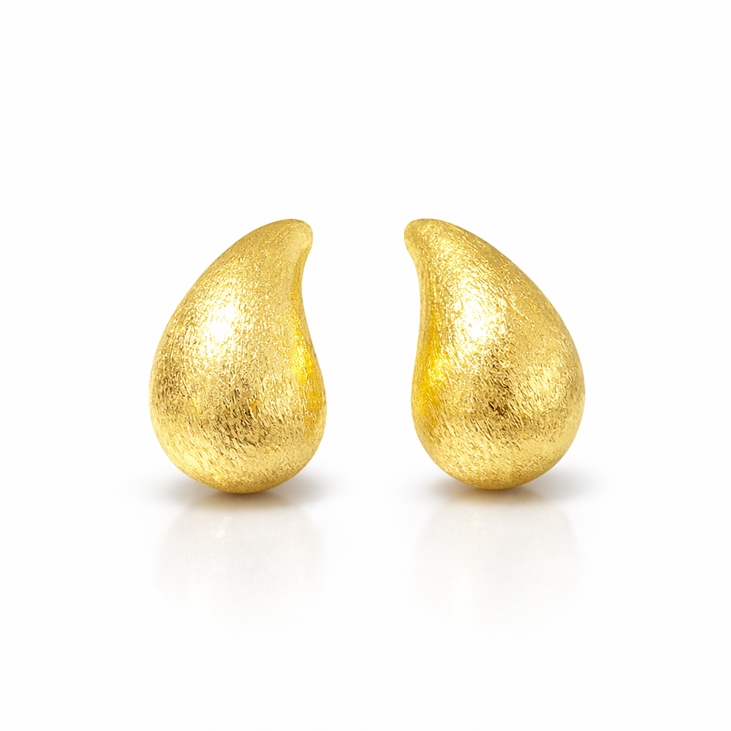 Aretes Gota Texturizados