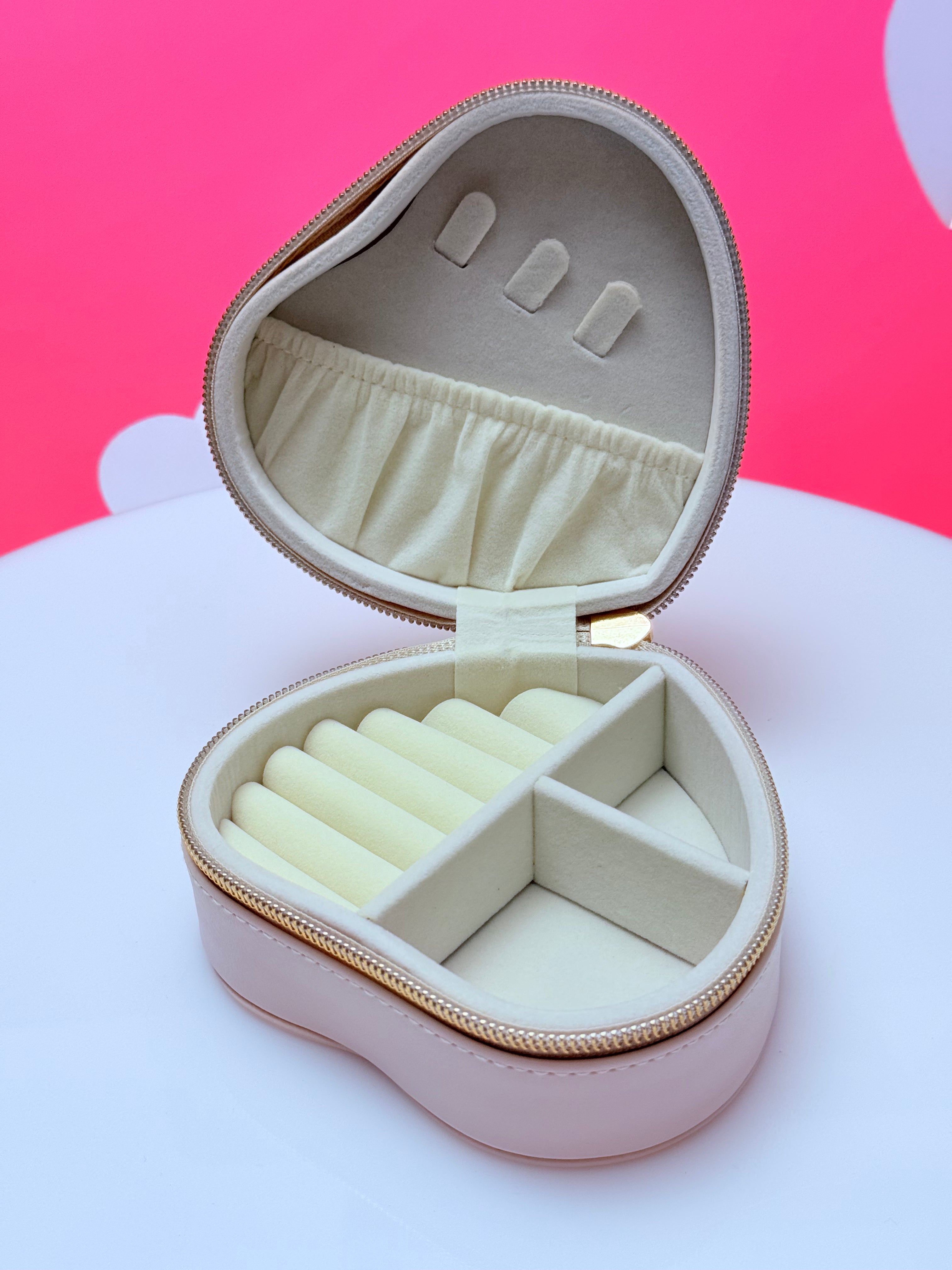 Joyero Corazón Beige